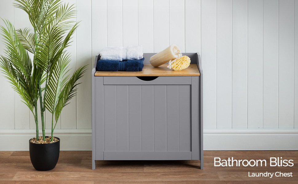 Christow Grey Laundry Box With Lid