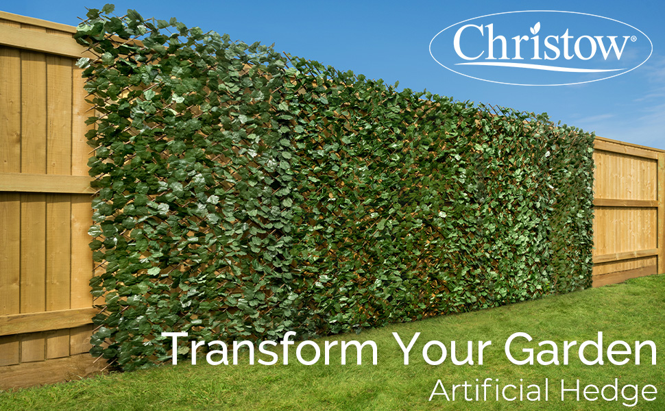 Artificial Ivy Hedge Screening 2m X 1m Christow - Plastic Ivy Wall Covering