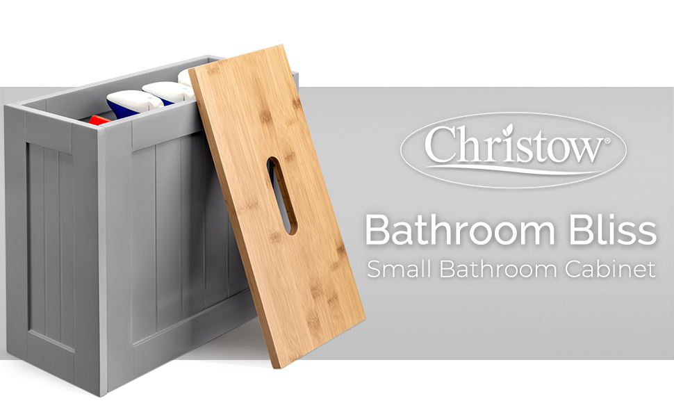 Christow Grey Bathroom Tidy Box