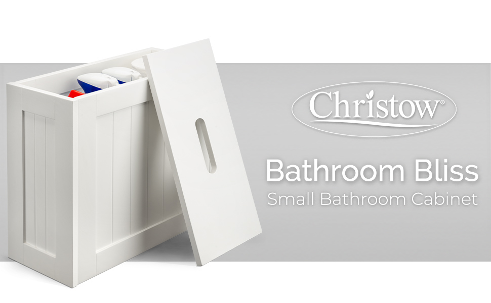 Christow White Bathroom Tidy Box
