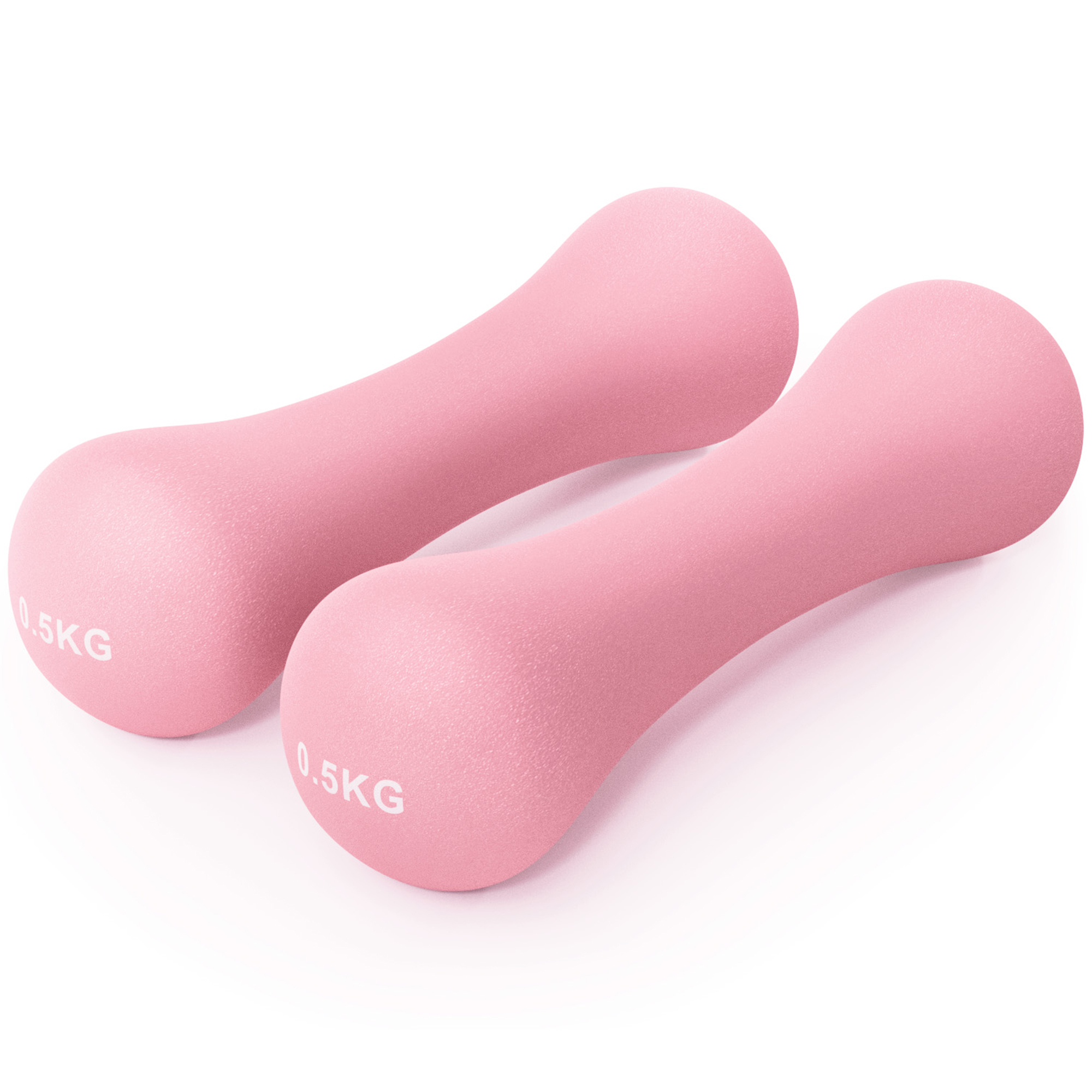 Neoprene Bone Dumbbells Set Of 2 Cast Iron Hand Weights Fitness Core Balance