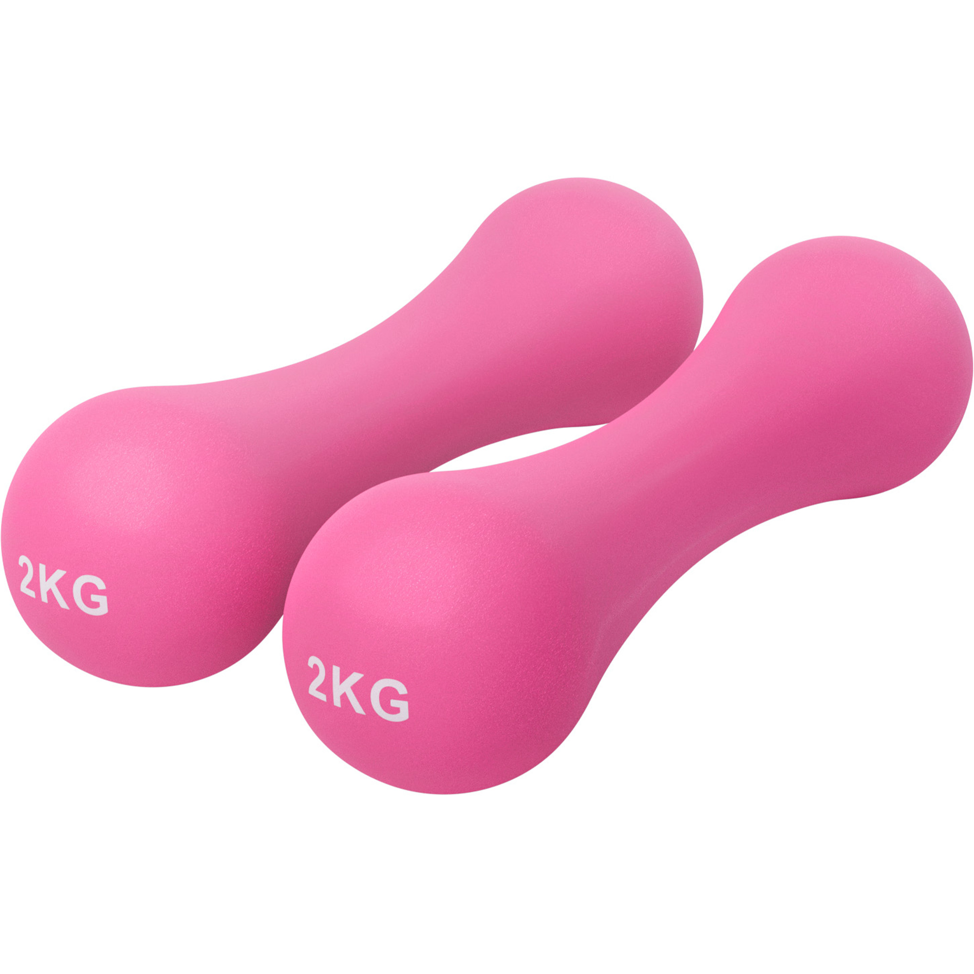 Neoprene Bone Dumbbells Set Of 2 Cast Iron Hand Weights Fitness Core Balance