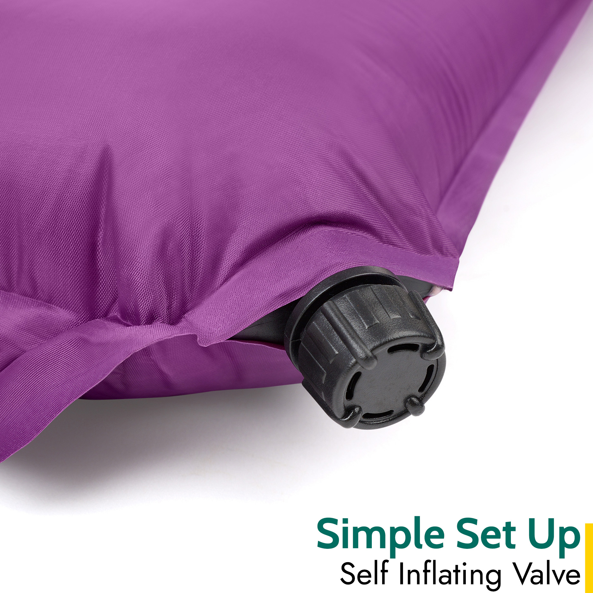 Single Camping Mat Self Inflating Inflatable Roll Mattress Extra Thick 5cm Trail - Picture 24 of 28