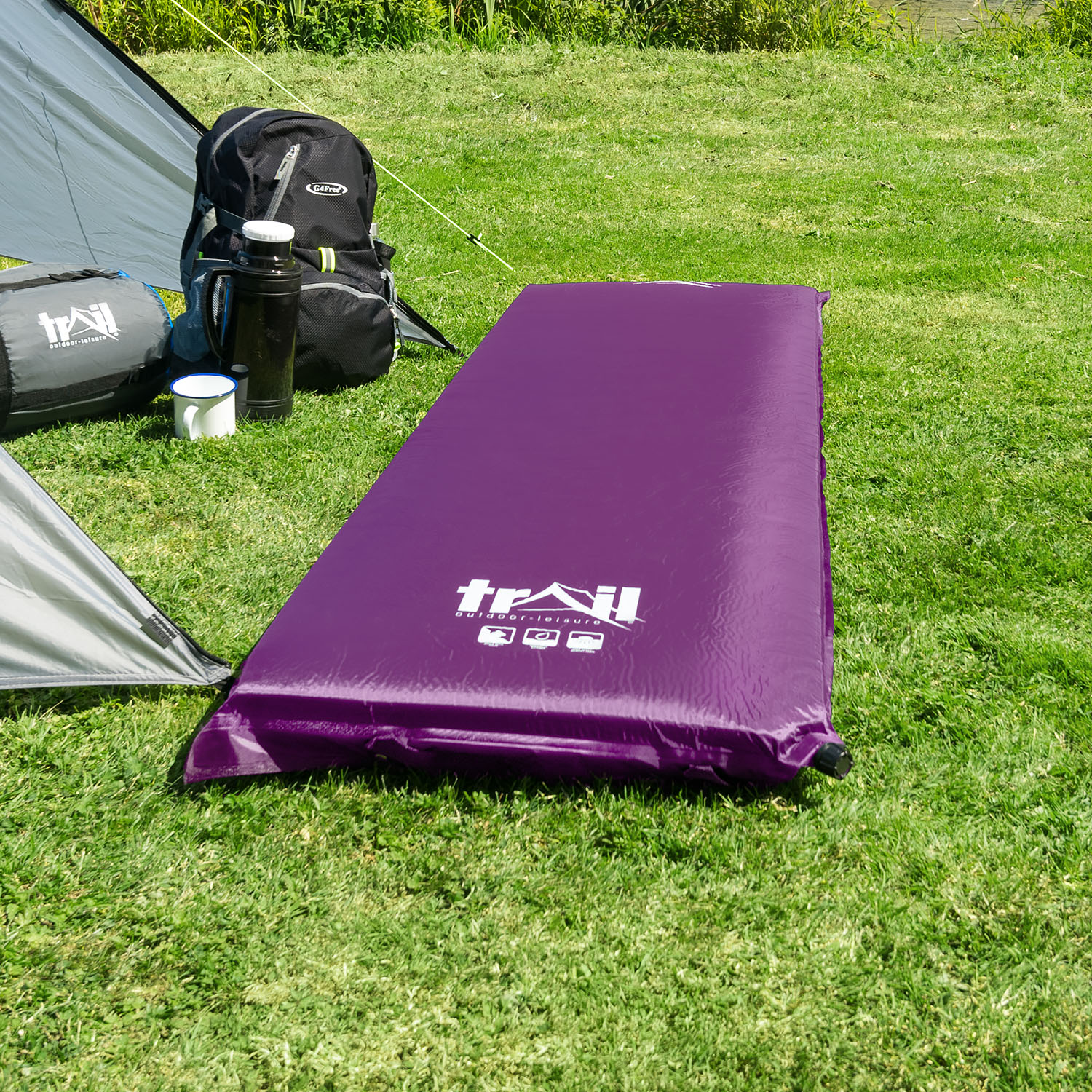 Self inflating camping mat 10cm 