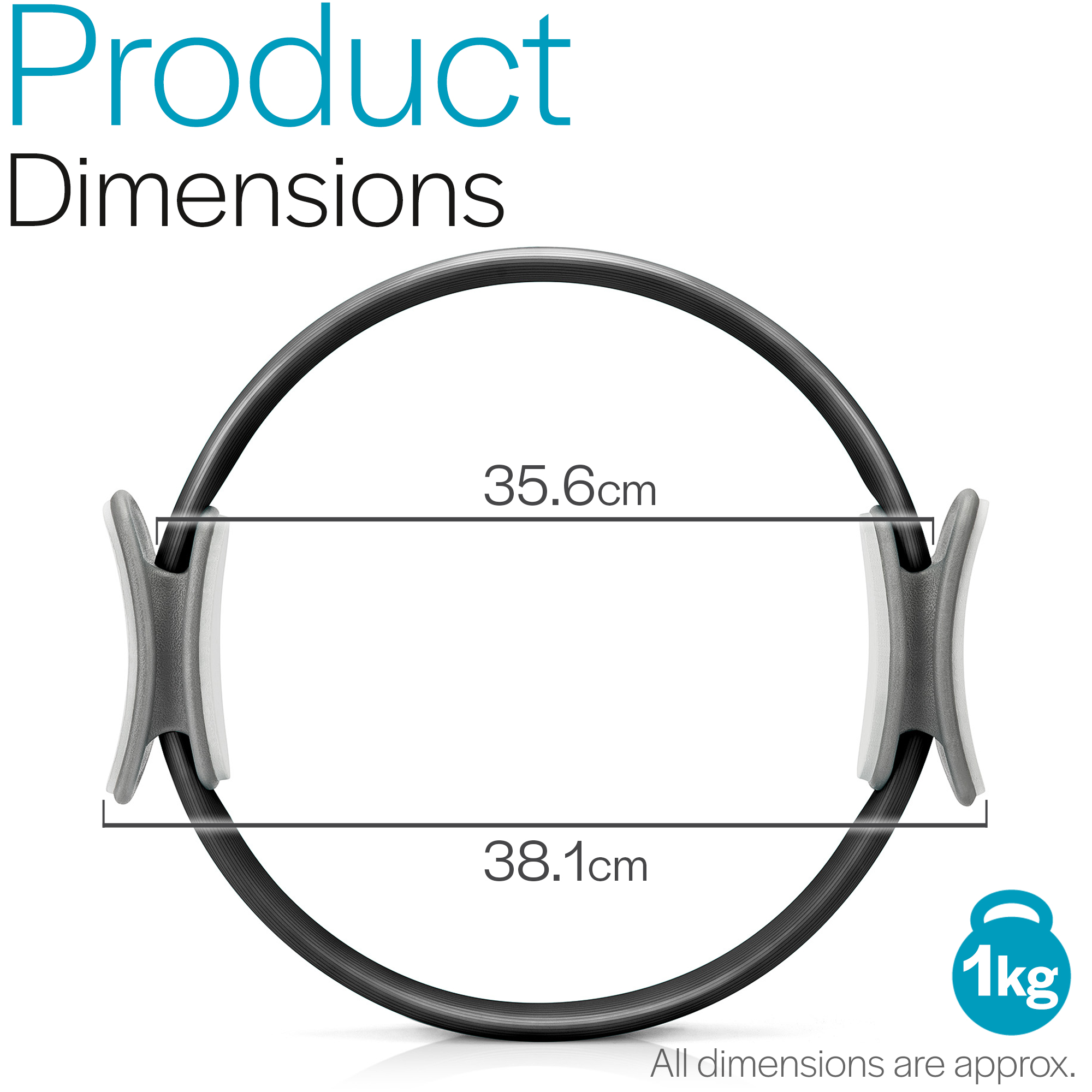Pilates Resistance Ring Yoga Fitness Magic Circle Thigh Arm Toner 15&rdquo;