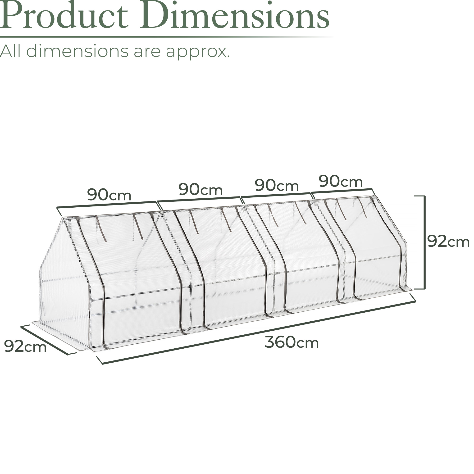 Growhouse Tunnel Greenhouse Large Garden Polytunnel Grow House eBay Growhouse Tunnel Greenhouse Large Garden Polytunnel Grow House eBay
