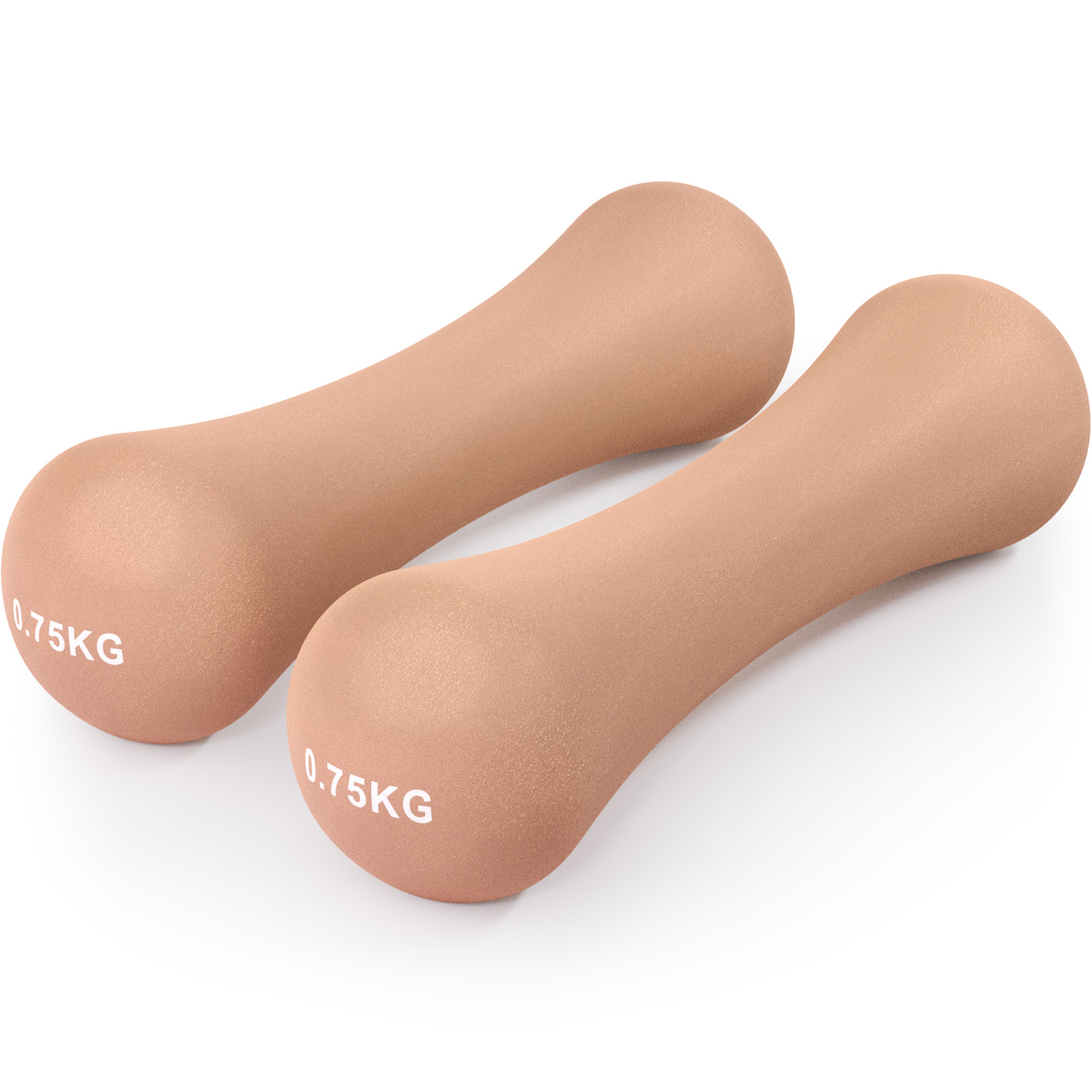 Neoprene Bone Dumbbells Set Of 2 Cast Iron Hand Weights Fitness Core Balance