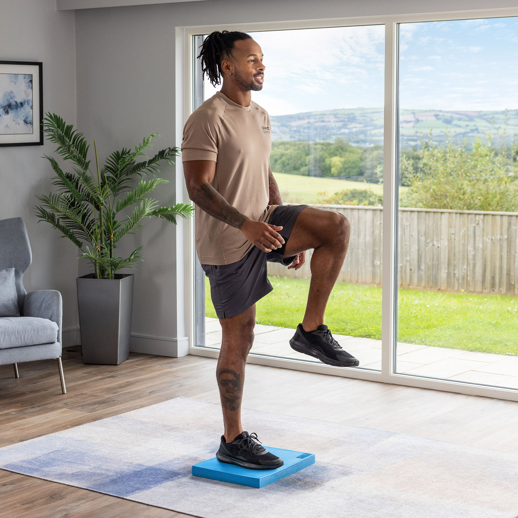 Balance Pad TPE Foam Stability Training Cushion Non Slip Large Core ...