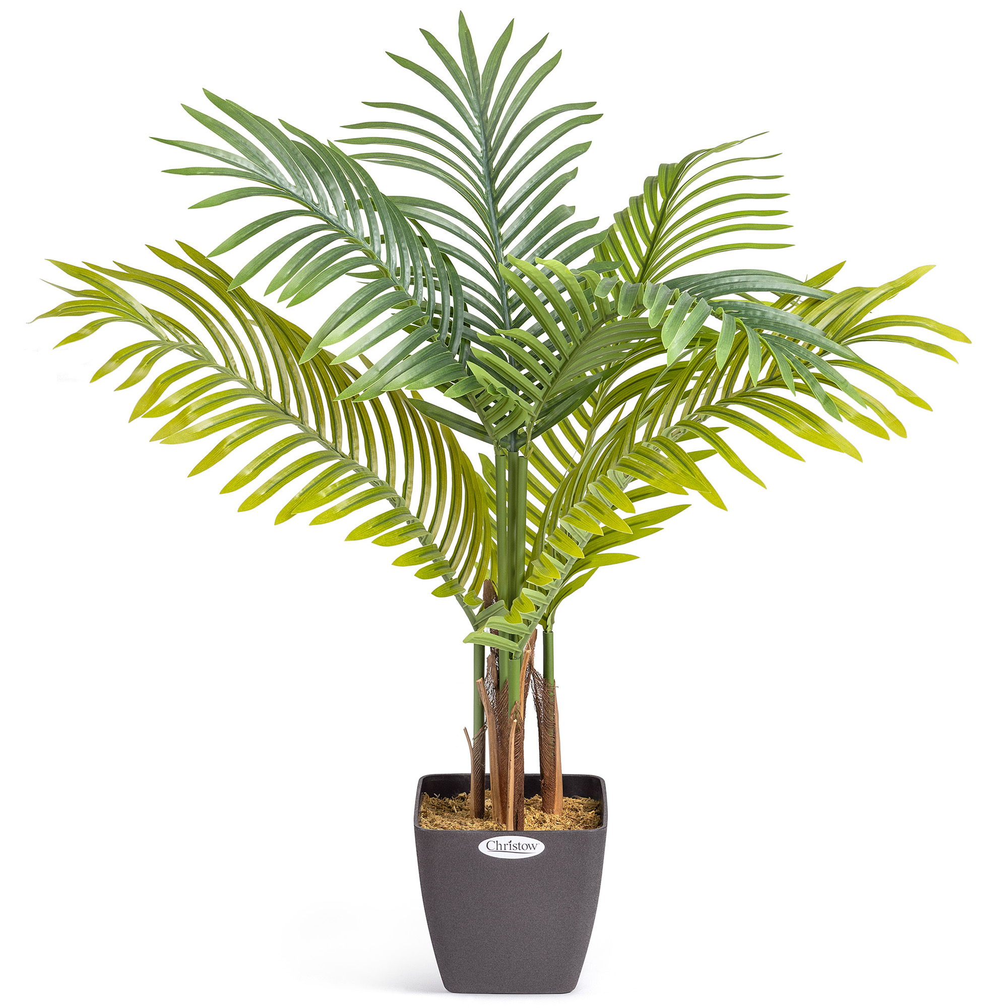 Artificial Areca Palm Tree Natural Looking Faux Plant in Pot 2ft 3ft 4ft 5ft 6ft
