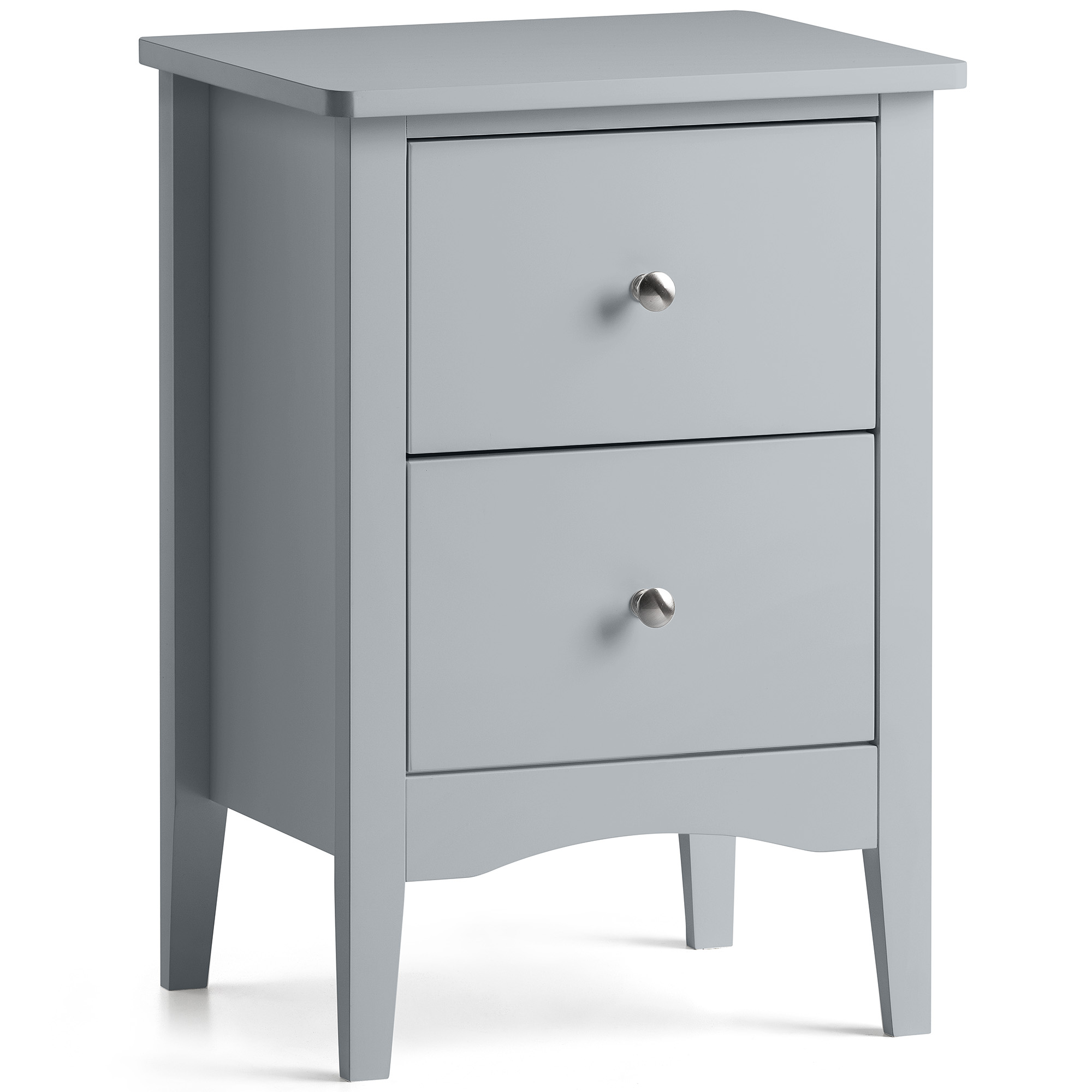 Bedside Table 2 Drawer Slim Bedroom Nightstand Storage Cabinet Unit - Picture 15 of 55