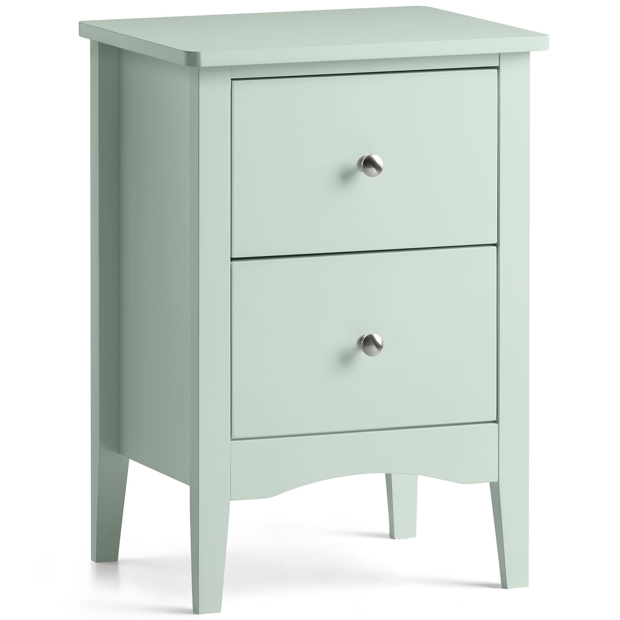 Bedside Table 2 Drawer Slim Bedroom Nightstand Storage Cabinet Unit - Picture 43 of 55