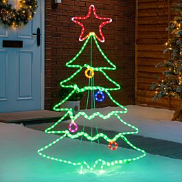 LED Christmas Tree Silhouette Light (1.14m) | Christow