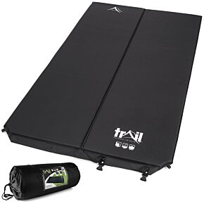 Trail Black Double Self Inflating Mat 2.5cm Thick