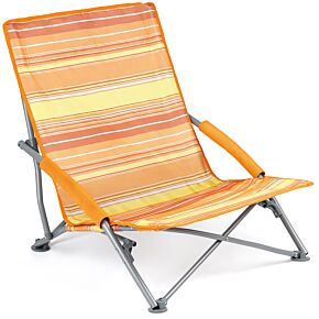 Trail Orange Sisken Low Folding Beach Chair