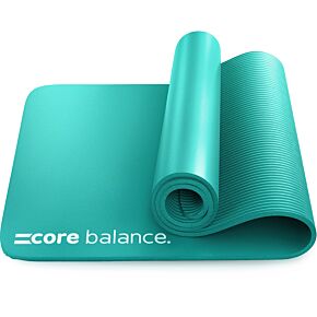 Core Balance teal 10mm thick Pilates mat.