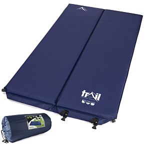 Blue Double Self-inflating Camping Mattress