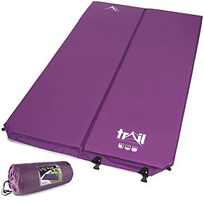 Trail Purple Double Self Inflating Mat 2.5cm Thick