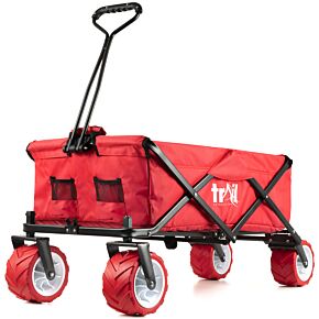 Foldable Beach Trolley Red