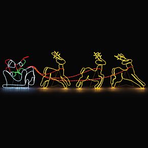 Christow Santa Sleigh and Reindeer Light.