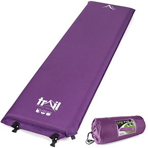 Purple 10cm Single Self-inflating Camping Mat