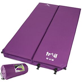 Purple 5cm Double Self-inflating Camping Mat