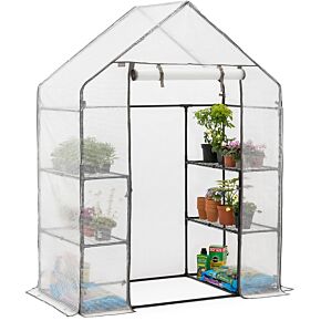 Christow Small Walk In Greenhouse with 4 Shelves.