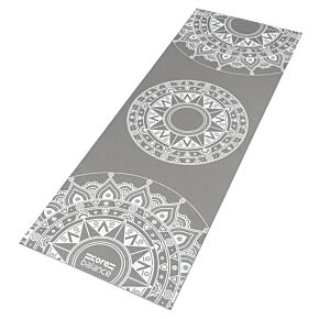 Grey Core Balance Mandala Yoga Mat