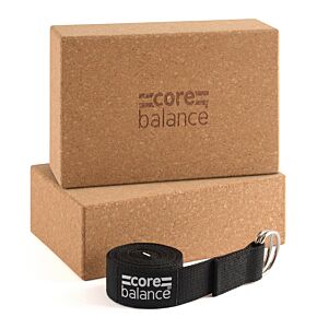 Core Balance Foam Yoga Block & Strap Set