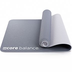 Core Balance stormy grey TPE yoga mat.