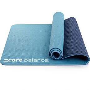 Core Balance horizon blue TPE yoga mat.