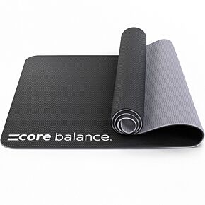 Core Balance jet black TPE yoga mat.