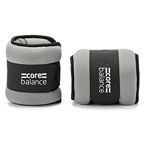 Pair of Core Balance black and grey ankle and wrist weights.