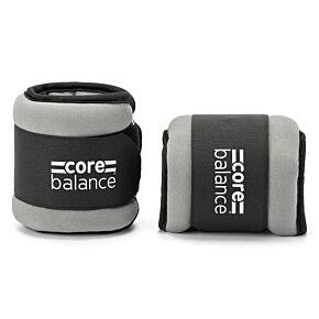 Pair of Core Balance black and grey ankle and wrist weights.