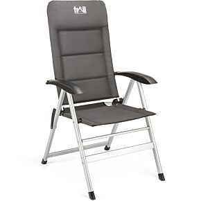 Trail Grey and Black Recliner Camping Chair
