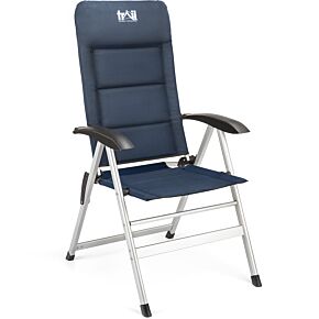 Trail Blue and Black Recliner Camping Chair