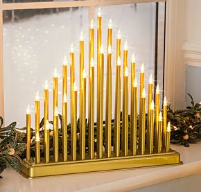 33 Light Gold Candle Bridge Tower
