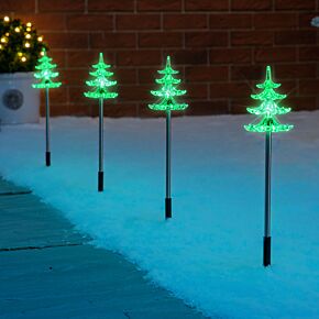 Acrylic Christmas Tree Lights (Green)