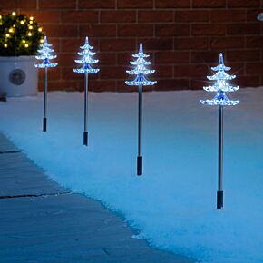 Acrylic Christmas Tree Lights (White)