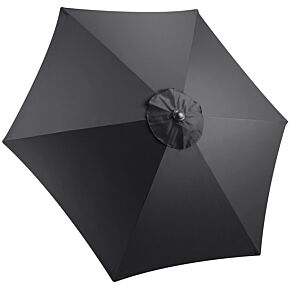 Christow 2.4m Black Replacement Parasol Canopy