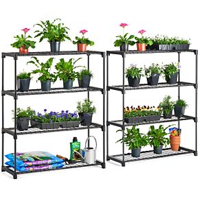 Pair of Christow 4 Greenhouse Staging Units