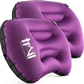 Deluxe Double Inflatable Pillow Purple