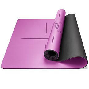 Purple Core Balance Rubber Alignment Yoga Mat