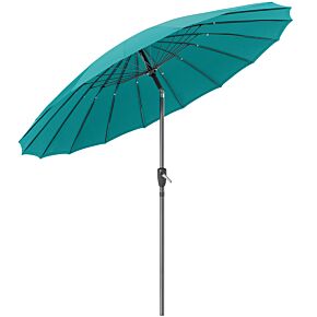 Christow 2.6m Turquoise Shanghai Parasol with Tilt