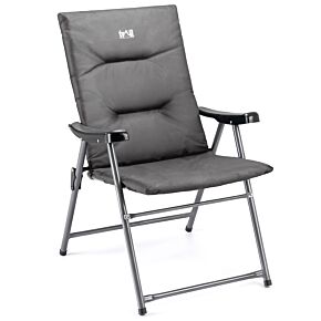 Monarch Padded Folding Chair Black/Grey