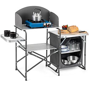 Trail Camping Kitchen with Windshield