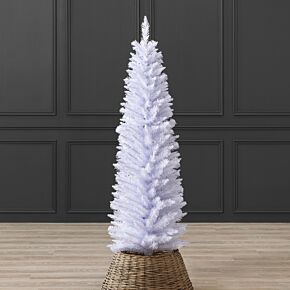 White Pencil Christmas Tree (5ft)