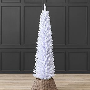 White Pencil Christmas Tree (6ft)