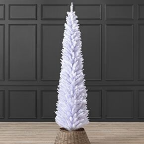 White Pencil Christmas Tree (7ft)