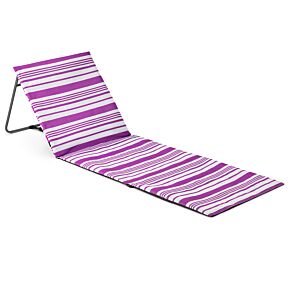 TRAIL Folding Beach Mat Purple Striped