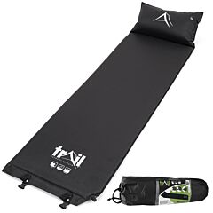 Black Camping Sleeping Mat With Pillow from Trail Outdoor Leisure